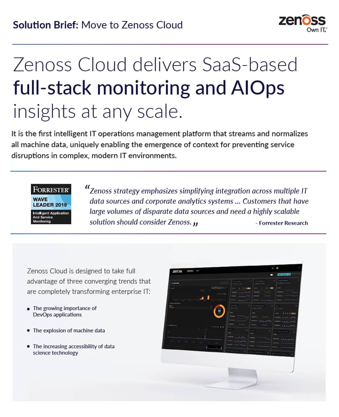 Solution Brief: Move to Zenoss Cloud
