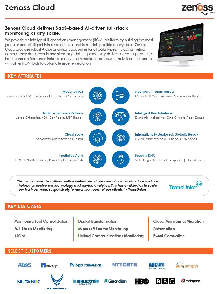 Zenoss Cloud Solution Brief