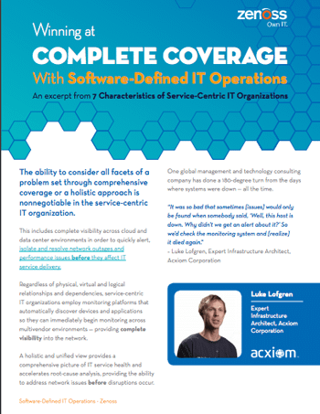 Complete Coverage With Software-Defined IT Operations