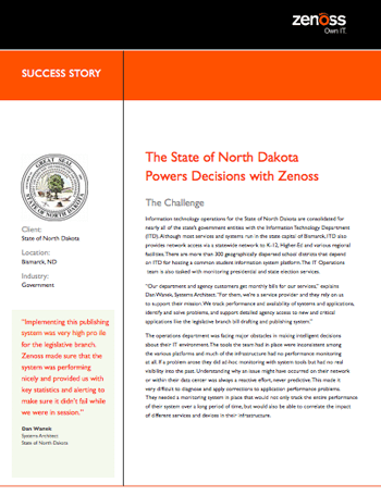 State of North Dakota Success Story