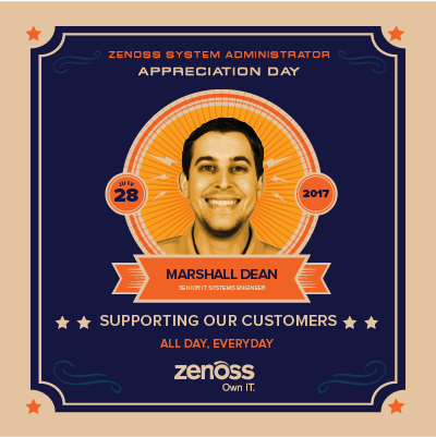 SysAdmin Appreciation Day - Marshall Dean