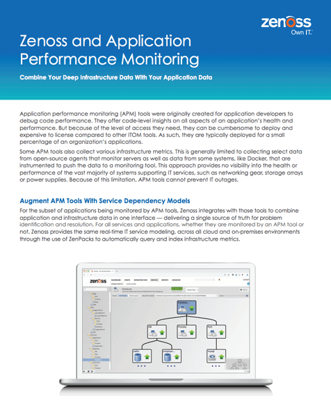 Zenoss and Application Performance Monitoring