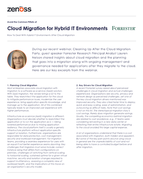 Forrester: Cloud Migration for Hybrid IT Environments