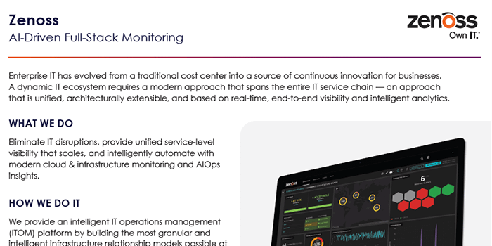 Zenoss Solution Brief