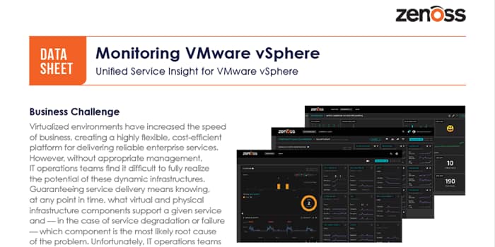 Monitoring VMware vSphere