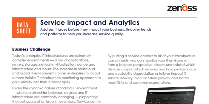 Service Impact and Analytics