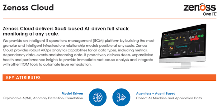 Zenoss Cloud Solution Brief